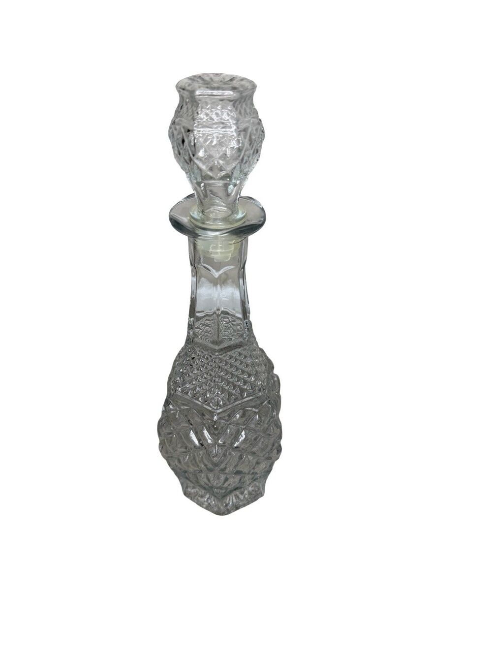 Anchor Hocking Wexford Glass Decanter 32 oz with Stopper Vintage
